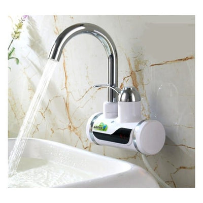 Tank-less Electric Hot Water Heater Faucet Kitchen Instant Heating Tap Water With Led